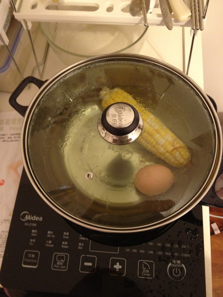 My breakfast - corn and egg